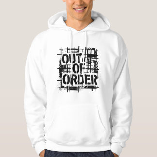 Ur funktion Brutalistisk Industriel Typsnitts-svär Hoodie