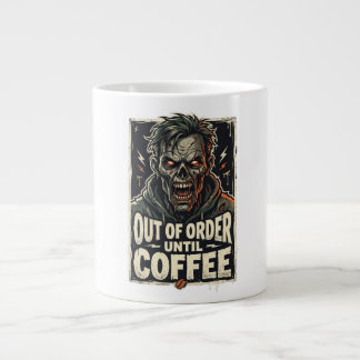 Ur funktion förrän kaffet Zombie-design Jumbo Mugg