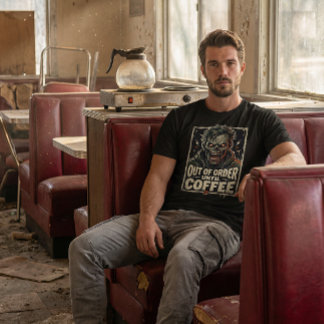 Ur funktion förrän kaffet Zombie-design T Shirt
