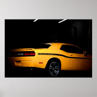 Ur Hive - Dodge Challenger SRT8 Gult Jac Poster
