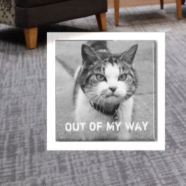 "Ur min väg" Crabby Cat Magnet