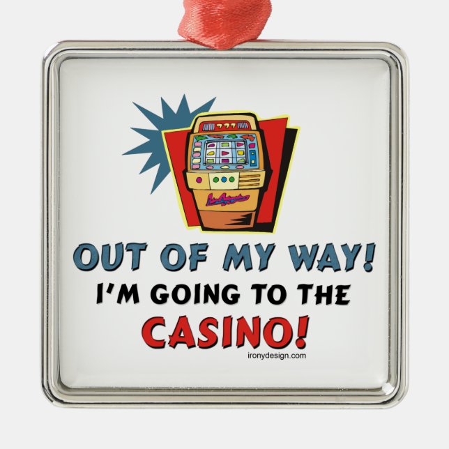 Ur min Way Casino Julgransprydnad Metall (Framsidan)