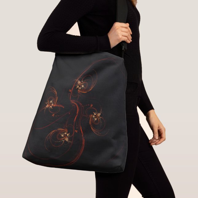 Ur Mörk Abstrakt Art Kor Body Axelväska (Närbild)