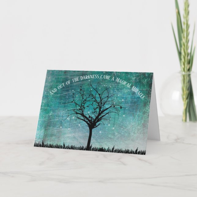 Ur mörkret kom ett magiskt Miracle Tack Kort (Framsida)