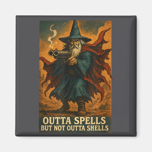 Ur Trollformler Men Inte Ur Skal Trollkarl Fantasy Magnet (Framsidan)