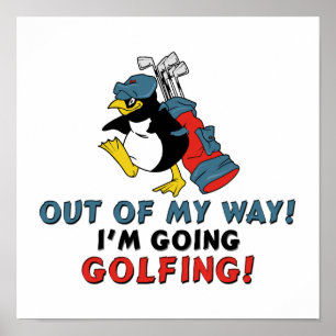 Ur vägen jag ska spela golf poster