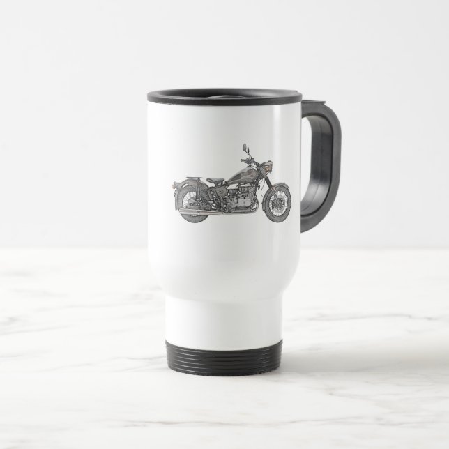 Ural motorcykel resemugg (Framsida höger)