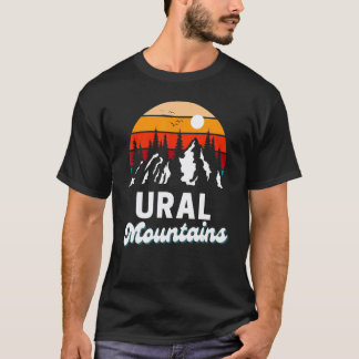 Uralbergen Utomhus Vandring Natur Retro Souvenir T Shirt