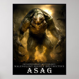 Uråldrigt odjur & varelser: Asag Poster