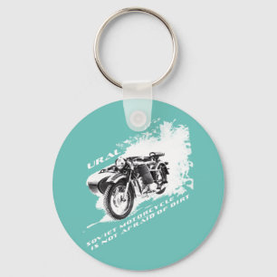 Uralmotorcykel med Sidecar är inte smutsig Nyckelring