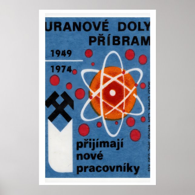 Uranbrytning - Matchbox-utskrift - Tjeckisk väggko Poster (Framsidan)
