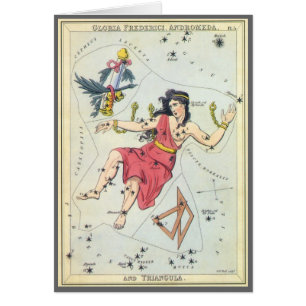 Urania's Mirror, Antik Astronomi Himmelskarta Hälsningskort