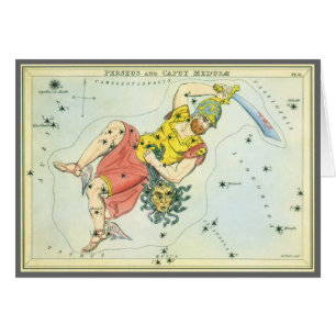 Urania's Mirror, Antik Astronomi Himmelskarta Hälsningskort