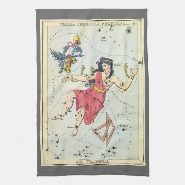 Urania's Mirror, Antik Astronomi Himmelskarta Kökshandduk (Vertikal)