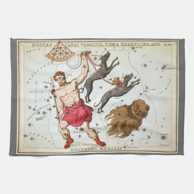 Urania's Mirror, Antik Astronomi Himmelskarta Kökshandduk (Horisontell)