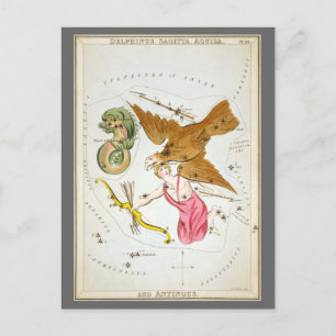 Urania's Mirror, Antik Astronomi Himmelskarta Vykort
