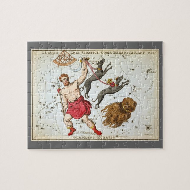 Urania's Mirror, Antik himmelsglob stjärnkarta Pussel (Horisontell)