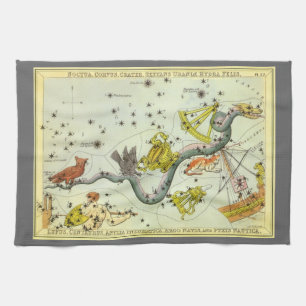 Urania's spegel, antikt astronomiskt himmelskarta kökshandduk