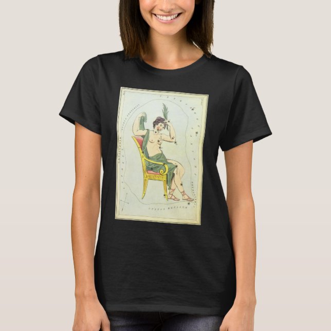 Urania's spegel, antikt astronomiskt himmelskarta tee shirt (Framsida)