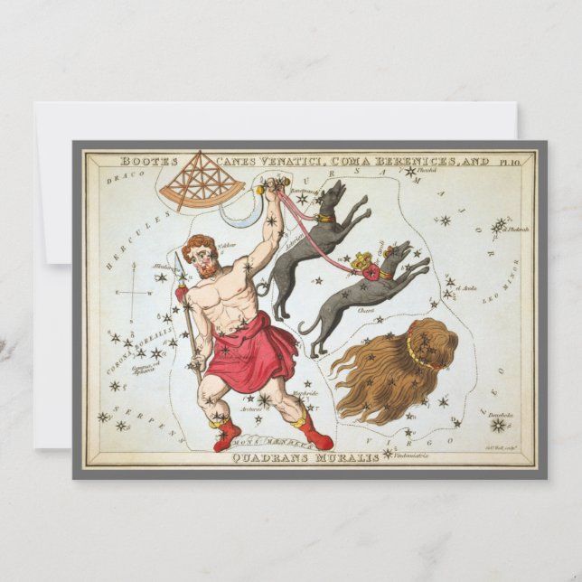 Urania's spegel, antikt astronomiskt kartverk över inbjudningar (Framsida)