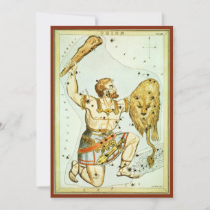 Uranias Spegel, Vintage astronomi Celestial Karta Inbjudningar