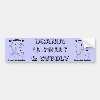 Uranus är den söta & keliga bildekalet bildekal