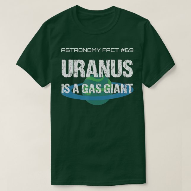 Uranus är ett gasgipset-astronomifack t shirt (Design framsida)