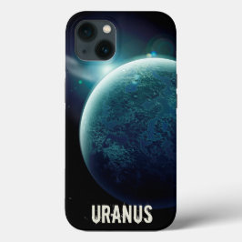 Uranus blå planet 3d universum illustration