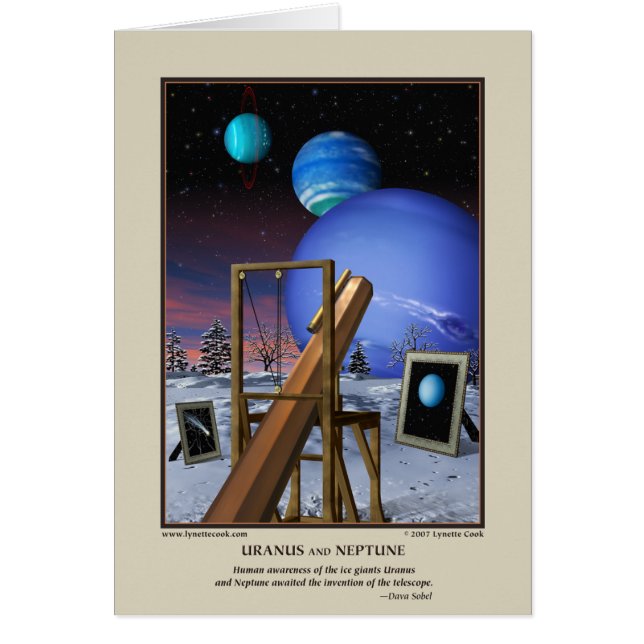 Uranus och Neptune kort (Framsidan)
