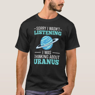 Uranus Planet Ring Solar System Gas Atmosphere Spa T Shirt