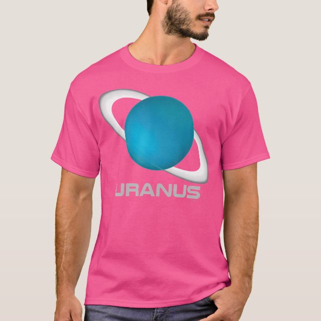 Uranus Shirt Solar System Planet T (Framsida)