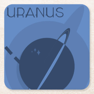 Uranus utrymmekustfartyg underlägg papper kvadrat