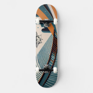 Urban abstrakt med stjärna mini skateboard bräda 18,5 cm