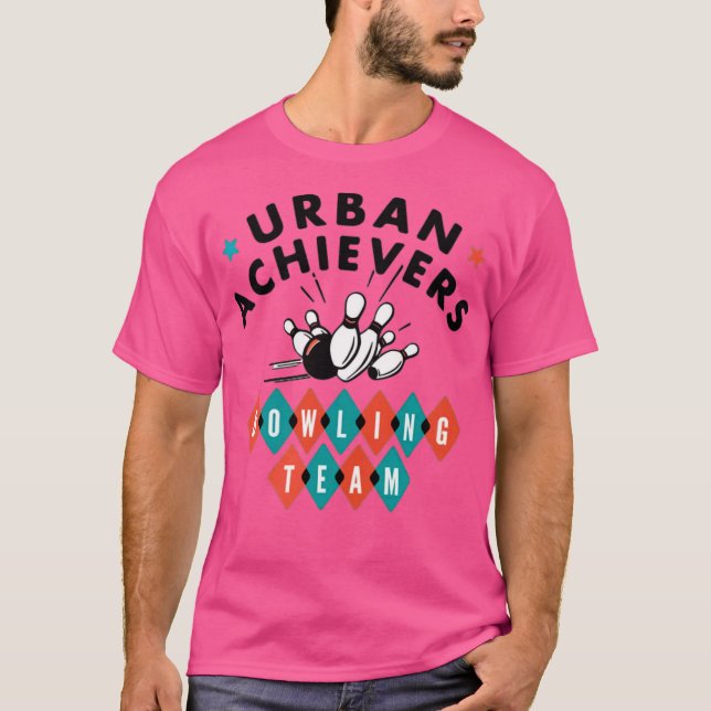 Urban Achievers Bowling Team T Shirt (Framsida)