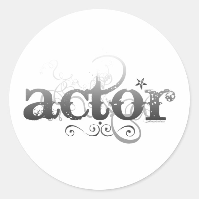 Urban Actor Runt Klistermärke (Framsida)