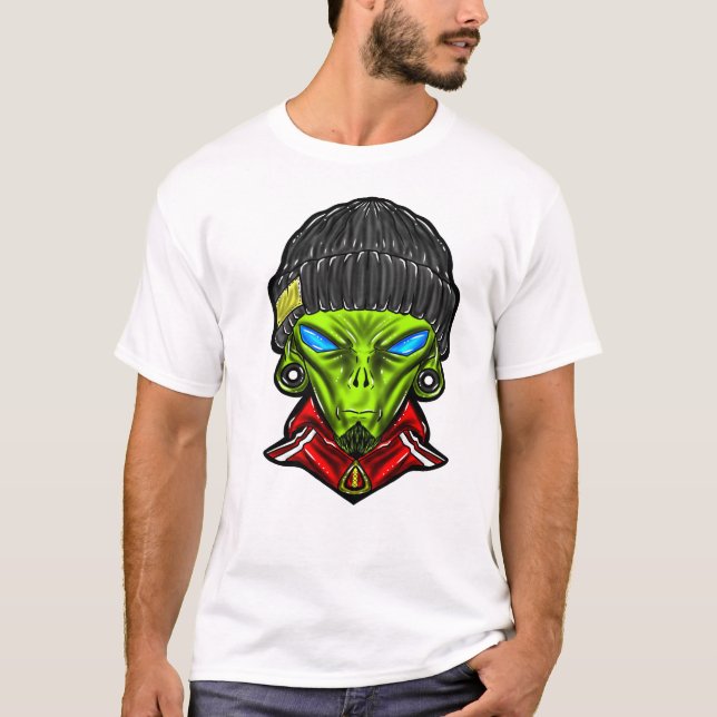 Urban Alien Grafik T-Shirt (Framsida)