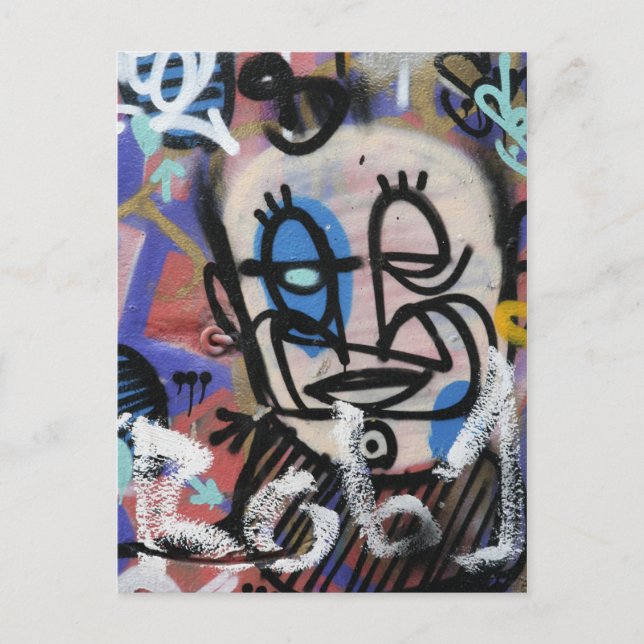 Urban art graffitis vykort (Framsida)