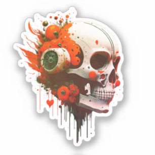 Urban Art med Coolan Dynamic Kant - Fet Skull Klistermärken