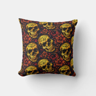 Urban Art Skull Pillow Design, Cojín B48 Kudde
