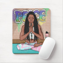 Urban Art | Söt Woman do Meditation