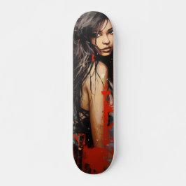 Urban Art Woman Mini Skateboard Bräda 18,5 Cm