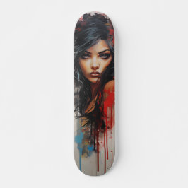 Urban Art Woman Mini Skateboard Bräda 18,5 Cm