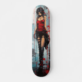 Urban Art Woman Mini Skateboard Bräda 18,5 Cm