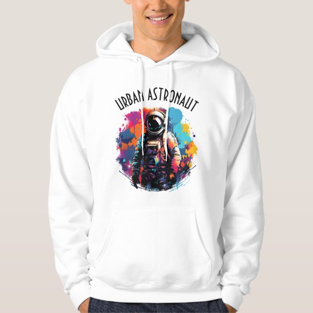 Urban Astronaut art Hoodies & Sweatshirtss Hoodie (Framsida)