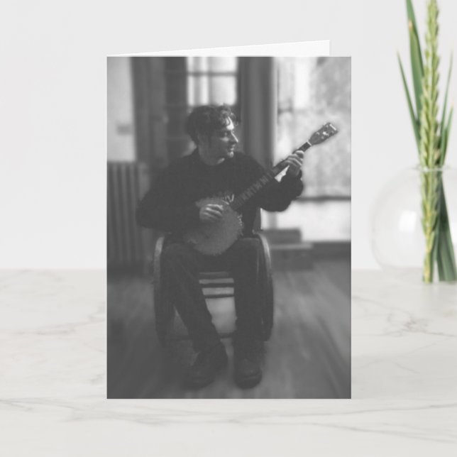 Urban Banjo-spelare Kort (Framsida)