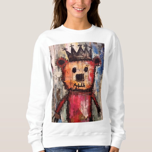 Urban Bear King GRAFFITI T Shirt (Framsida)
