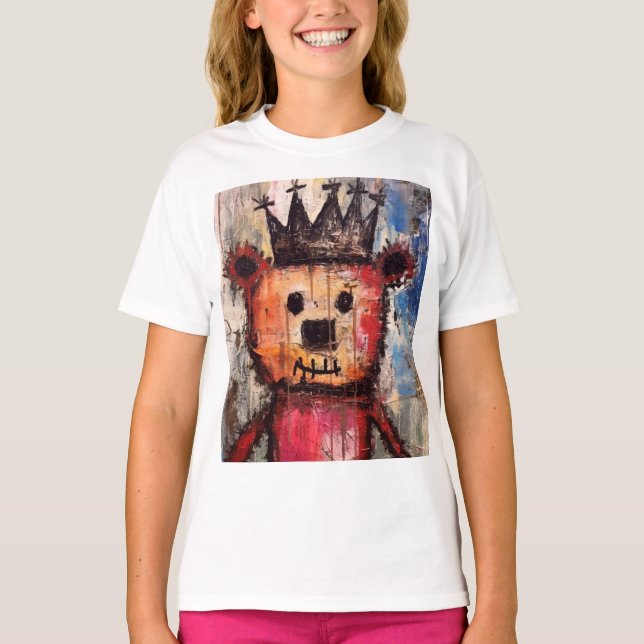 Urban Bear King GRAFFITI T Shirt (Framsida)