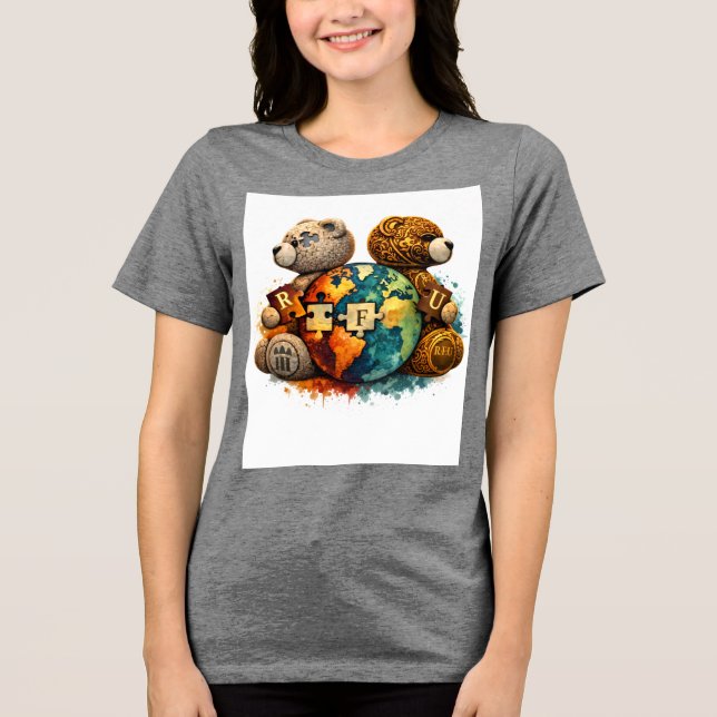Urban Björn Grafisk T-Shirt (Framsida)