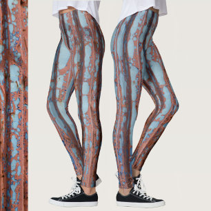 Urban blå och röd leggings