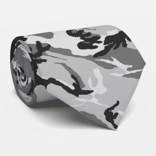 Urban Black & Grått Camouflage Slips